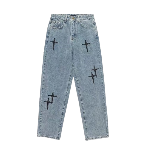 Jeans z cruces
